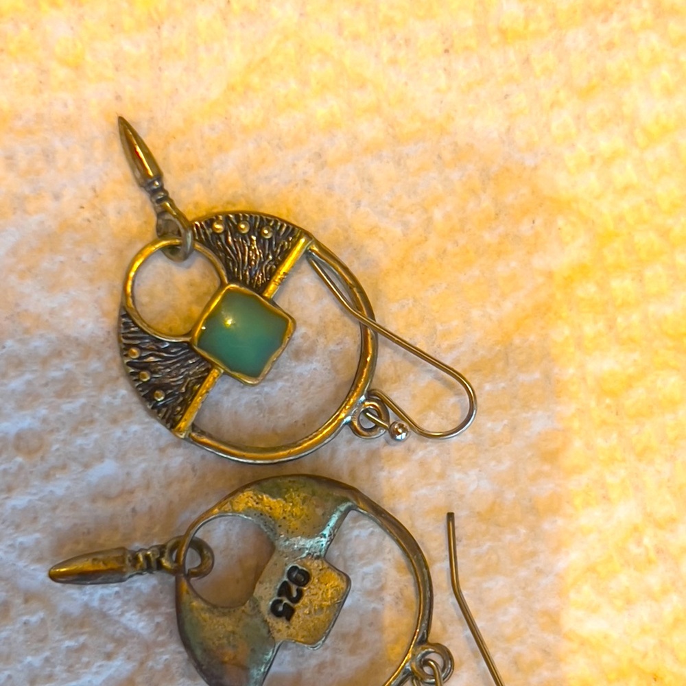 Silver earrings